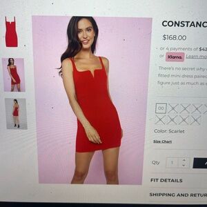 LIKELY red Constance mini dress